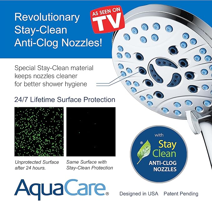 Hotel Spa AquaCare for California As-Seen-On-TV High Pressure Handheld Rain