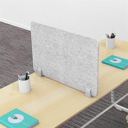 Icegrey Acoustic Desk Divider Privacy Panel Removable Sound Absorbing Desk Partition Board with 2 Clips for Student Call Centers Offices Braries Classrooms Library, Dark Grey, 15.6x15.6