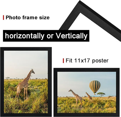TKYGU 11x17 Picture Frame Set of 5, Wooden Frame 11x17 Wall Gallery Poster