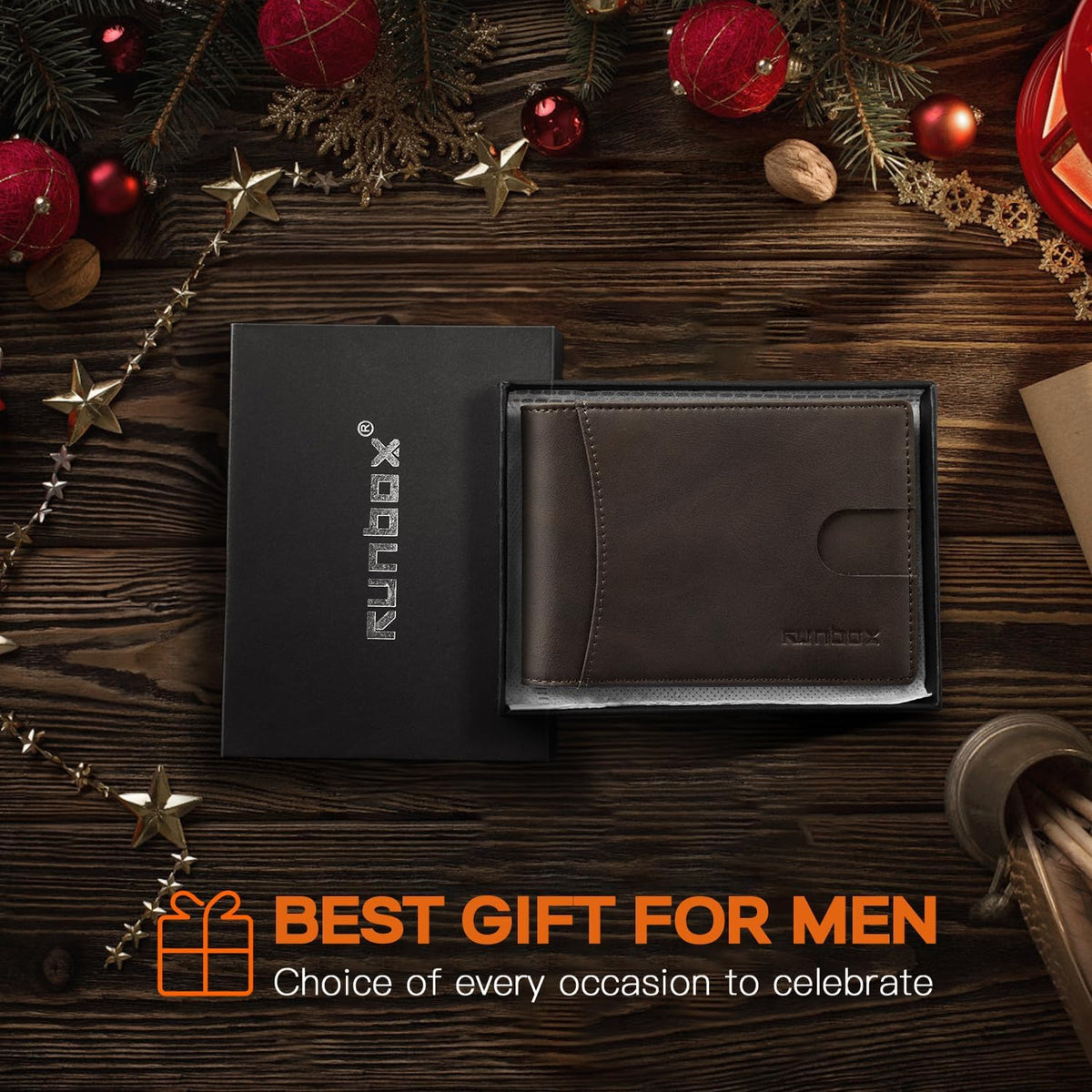 Slim Money Clip Wallets for Men RFID Blocking 11 Card Holder Minimalist Small Thin Carbon Leather Bifold Mens Front Pocket Wallet Gift Box