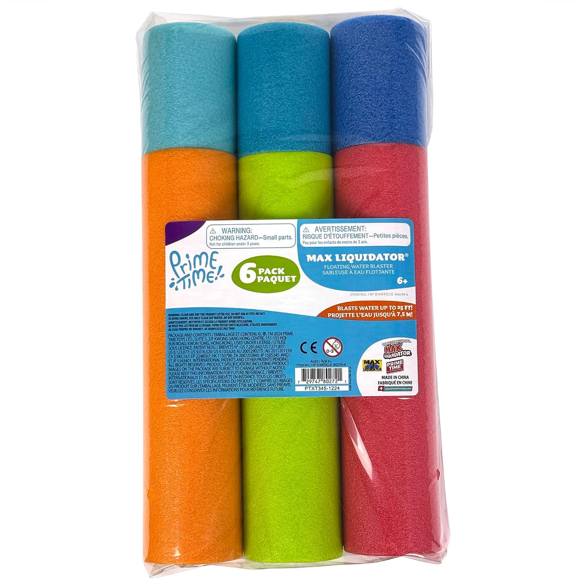 Max Liquidator 6-Pack Water Blaster Set, Multicolor