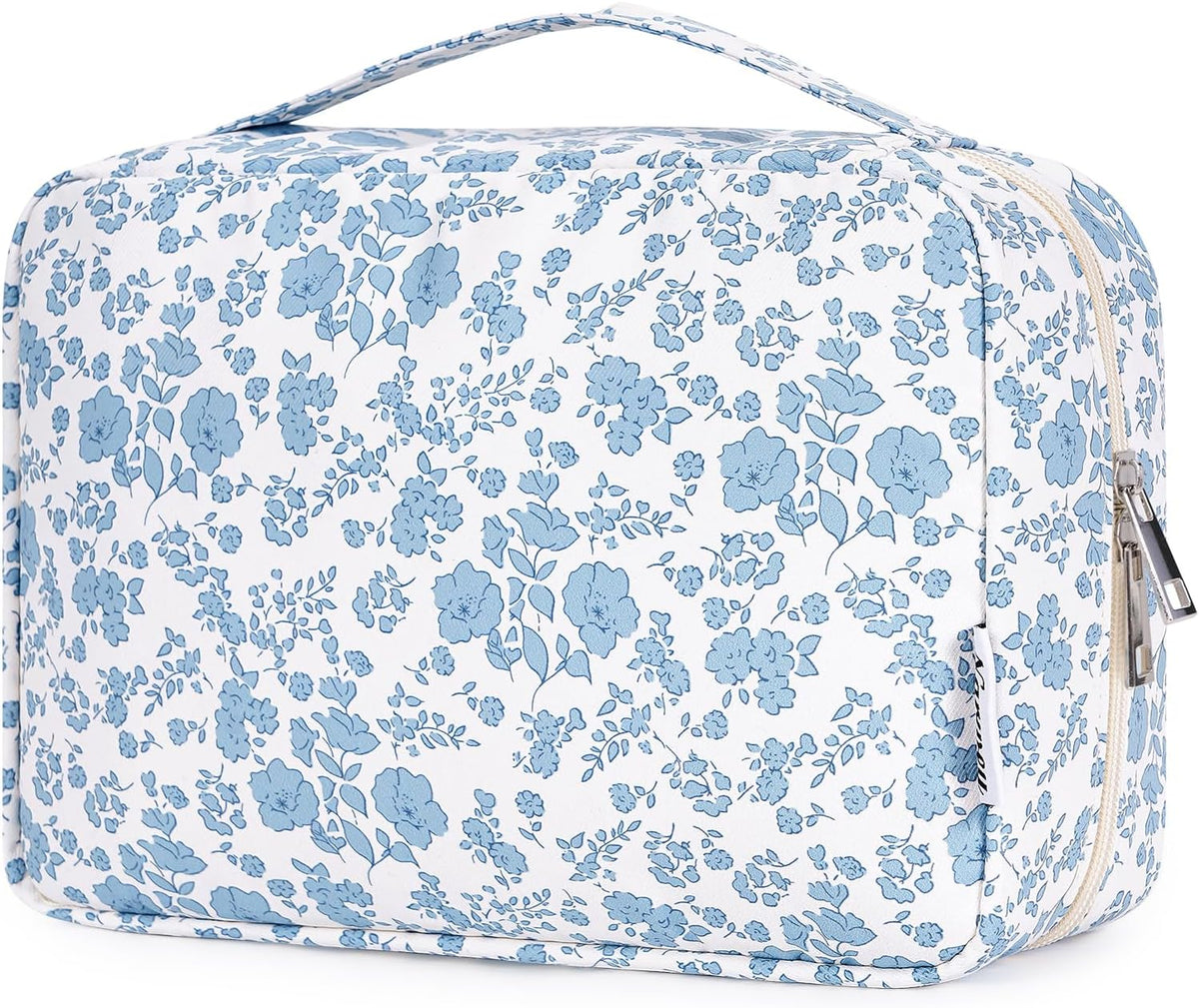 Narwey Small Hanging Travel Toiletry Bag for Women, Travel Bag for Toiletries, Makeup Bag Organizer Cosmetic Bags Make Up Bags for Girls