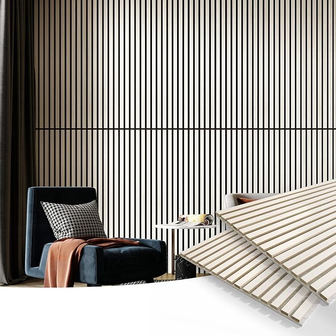 Art3d 2 Wood Slat Acoustic Panels