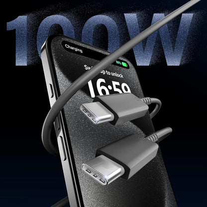 Phone 17 16 Pro Max Charger Fast Charging,45W Phone 17 Charger Type C Chargers USB C Charge Block &6.6FT Long C Charging Cables Cord for Phone 17/17 Pro/ 17 Pro Max/Air/Phone 16 15 Pro Max,Black
