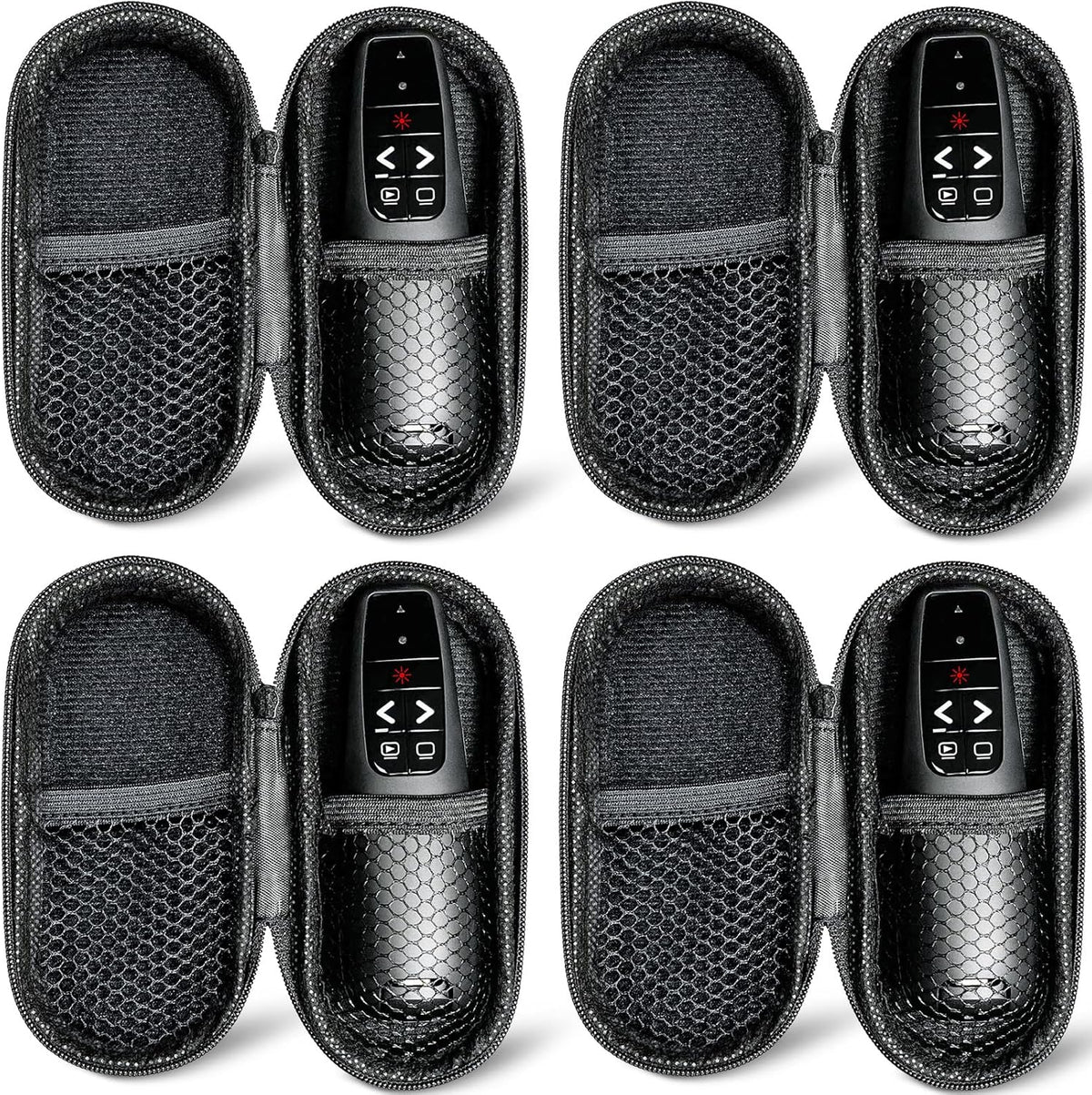 （4 Units） Presentation Clicker with 4 Cases Wireless Presenter Remote PowerPoint Pointer Slide Advancer for Mac Laptop PC Computer Keynote