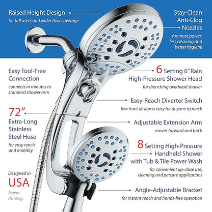 Hotel Spa AquaCare for California As-Seen-On-TV High Pressure Handheld Rain
