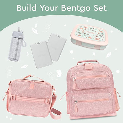 Bentgo Kids Prints Leak-Proof, 5-Compartment Bento-Style Kids Lunch Box - Ideal Portion Sizes for Ages 3-7, Durable, Drop-Proof, Dishwasher Safe, & PFAS & BPA-Free Materials (Nature Adventure)