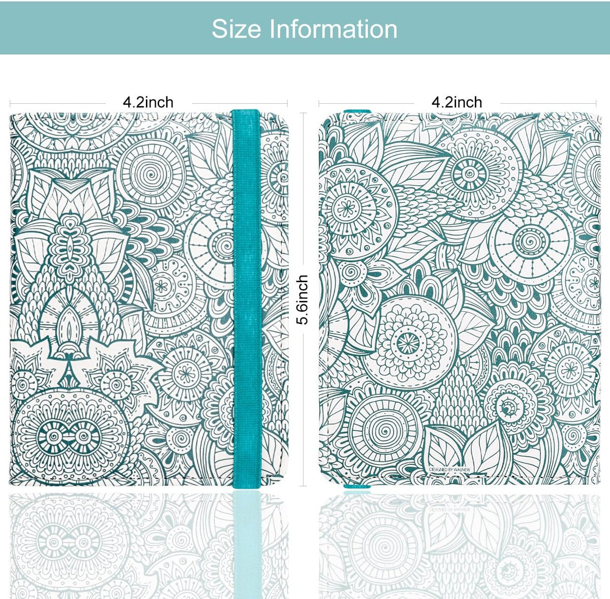WALNEW Passport Holder for Travel, RFID Passport Cover Wallet for Women Men, PU Leather Passport Book Card Holder Case with Pen, Travelling Essentials for Flying
