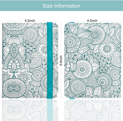 WALNEW Passport Holder for Travel, RFID Passport Cover Wallet for Women Men, PU Leather Passport Book Card Holder Case with Pen, Travelling Essentials for Flying
