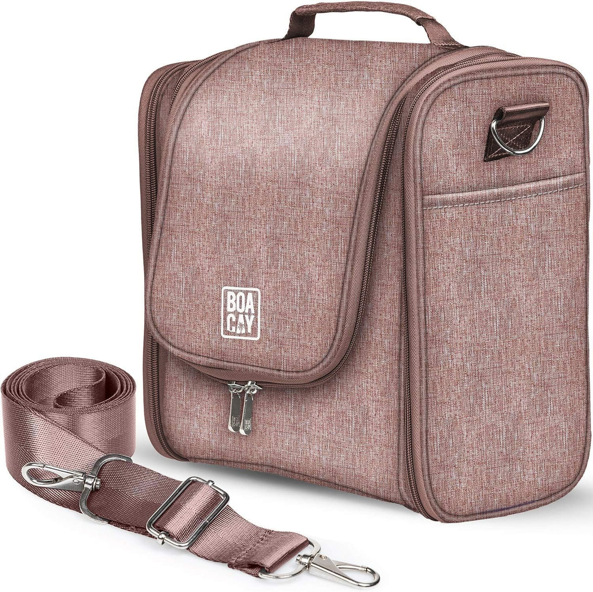 BOACAY Extra Large Hanging Travel Toiletry Bag for Women and Men, Makeup Bag, Bathroom & Shower Organizer Kit for Accessories, Cosmetics, Essentials