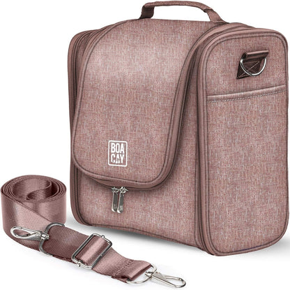 BOACAY Extra Large Hanging Travel Toiletry Bag for Women and Men, Makeup Bag, Bathroom & Shower Organizer Kit for Accessories, Cosmetics, Essentials