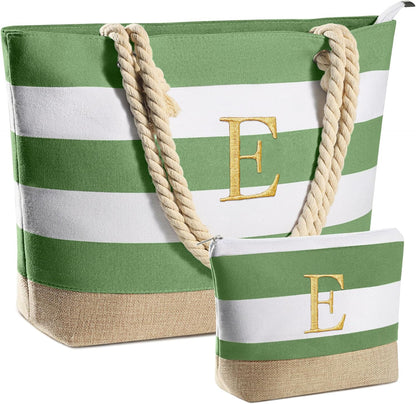 YOOLIFE Beach Bags for Women - Travel Canvas Beach Tote, Pool Waterproof Bag, Travel Essentials, Gifts for Women Birthday