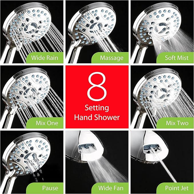 Hotel Spa AquaCare for California As-Seen-On-TV High Pressure Handheld Rain