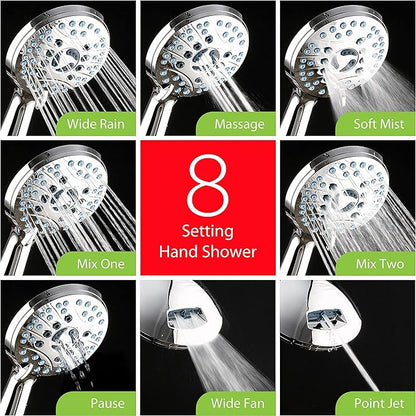 Hotel Spa AquaCare for California As-Seen-On-TV High Pressure Handheld Rain