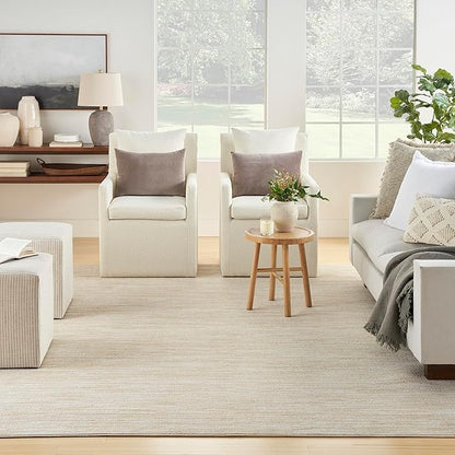 Nourison Home Nourison Essentials Ivory Gold 10' x 14' Area Rug - Easy Clean, Non Shedding, Bed Room, Living Room, Dining Room, Kitchen (10' x 14')
