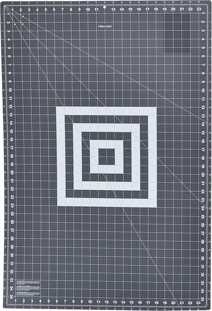Fiskars Self Healing Cutting Mat for Quilting, Arts and Crafts, 24" x 36" Grid, Sewing Mat, Craft Cutting Board, Sewing Supplies and Quilting Tools