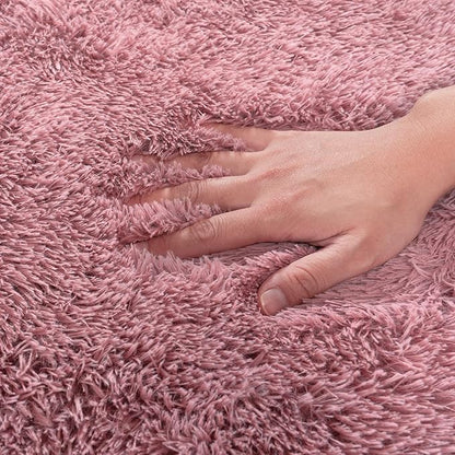 Rugs for Living Room 5x7, Soft Shaggy Modern Shag Area Rug for Bedroom, Upgrade Non-Slip Plush Fluffy Carpet for Kids Boys Girls Room Home Decor Aesthetic, Blush