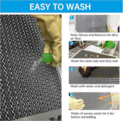 UBeesize 18x24x1 Reusable Electrostatic Air Filter HVAC AC Furnace Filter,MERV 8, Washable, Lasts a Lifetime,Permanent Air Filter,Breathe Fresher,Home And Office(Actual Size:17.44x23.46x0.82 Inch)