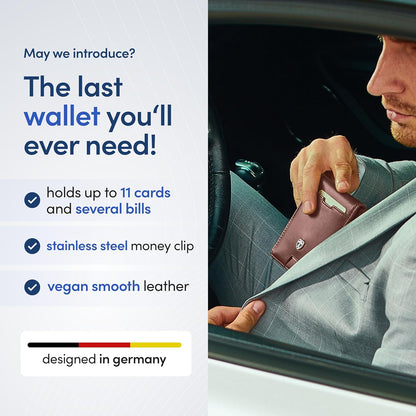 TRAVANDO Mens Wallet with Money Clip AUSTIN RFID Blocking Bifold Credit Card Holder for Men with Gift Box
