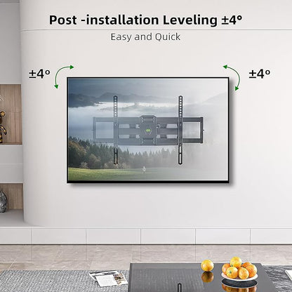Full Motion TV Wall Mount for Most 37"-84" Flat Screen TV, Swivel or Tilt TV