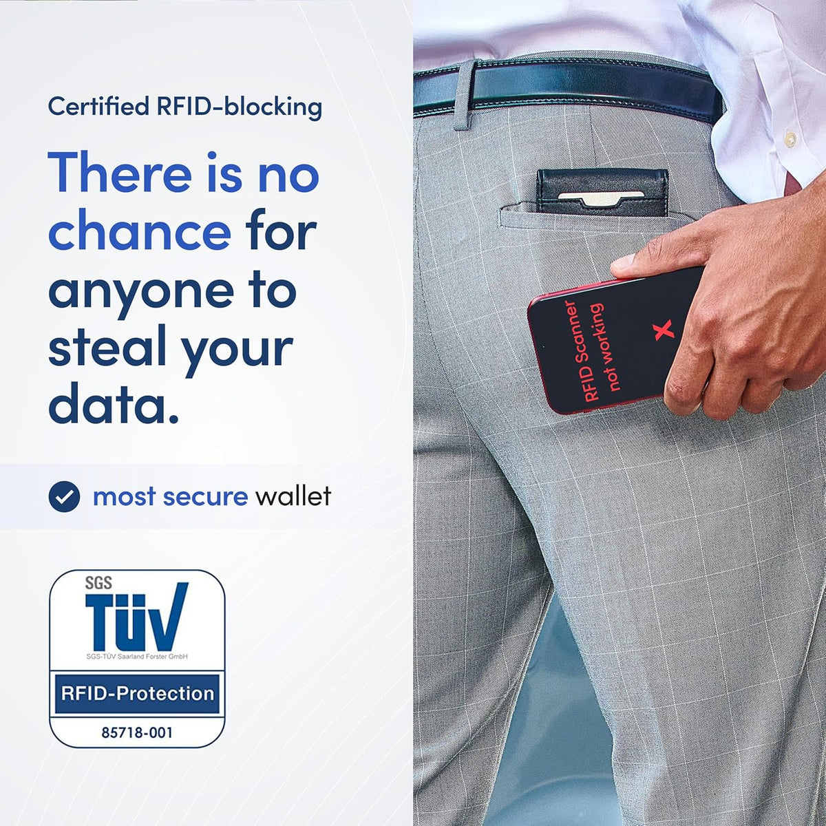 TRAVANDO Mens Wallet with Money Clip AUSTIN RFID Blocking Bifold Credit Card Holder for Men with Gift Box